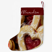 Cookie Zucker & Gewürz Girly Red Foto zuerst Kleiner Weihnachtsstrumpf (Rückseite)