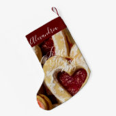Cookie Zucker & Gewürz Girly Red Foto zuerst Kleiner Weihnachtsstrumpf (Rückseite (Hängend))