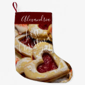 Cookie Zucker & Gewürz Girly Red Foto zuerst Kleiner Weihnachtsstrumpf (Vorderseite)