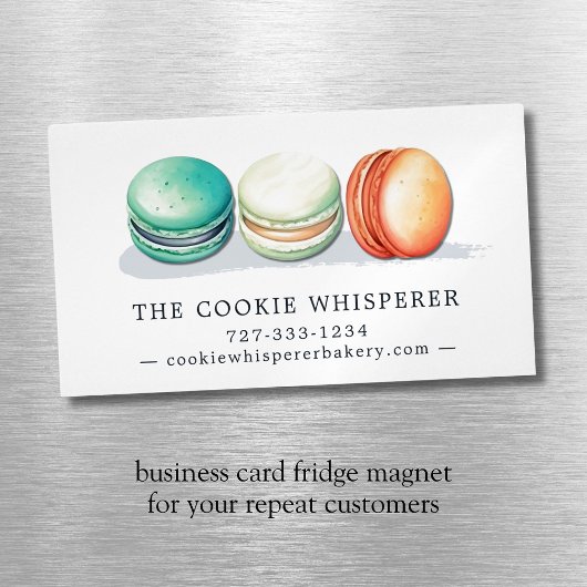 Cookie Zuhause Bakery Hütte Food Magnetische Visitenkarte