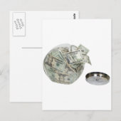 CookieJarMoney050110 Postkarte (Vorne/Hinten)