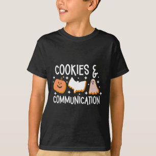 Cookies & amp; Kommunikation Witziges Halloween-De T-Shirt