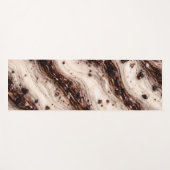 Cookies and Cream Milkshake Marble Texture Design Yogamatte (Vorderseite (Horizontal))