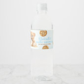 Cookies and Milk Baby Shower - Teddy Bear Baby Wasserflaschenetikett (Vorderseite)