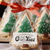 Cookies Backed With Love Heart Custom Name Gummistempel