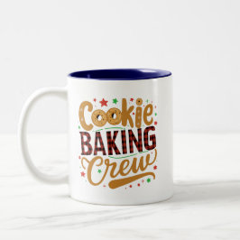 Cookies Backen Crew lustig Zweifarbige Tasse