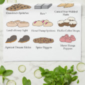 Cookies by AI Weirdness - Kitchen towel Geschirrtuch (Gefaltet)