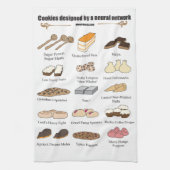 Cookies by AI Weirdness - Kitchen towel Geschirrtuch (Vertikal)