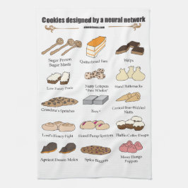 Cookies by AI Weirdness - Kitchen towel Geschirrtuch