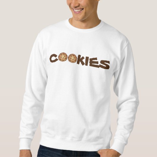 COOKIES Chocolate Chip Cookie Feinschmecker Sweats Sweatshirt (Vorderseite)