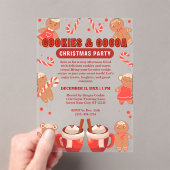 Cookies & Coca Bar Weihnachten Party Acryleinladungen (Insitu (Handheld))