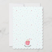 Cookies & Cocktails Holiday Cookie Exchange Blue Einladung (Rückseite)