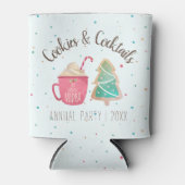 Cookies & Cocktails Weihnachts-Gastgeschenk Dosenkühler (Vorderseite)