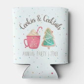 Cookies & Cocktails Weihnachts-Gastgeschenk Dosenkühler (Rückseite)