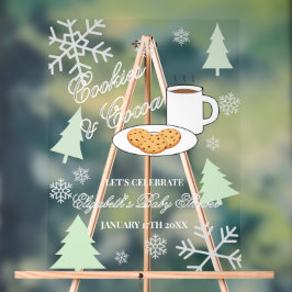 Cookies & Cocoa Baby Shower Acrylschild