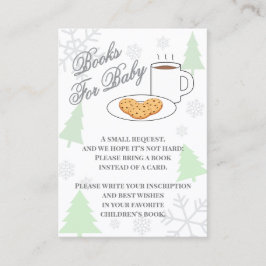 Cookies & Cocoa Baby Shower Books For Baby Begleitkarte