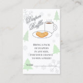 Cookies & Cocoa Baby Shower Diaper Raffle Begleitkarte (Vorderseite)