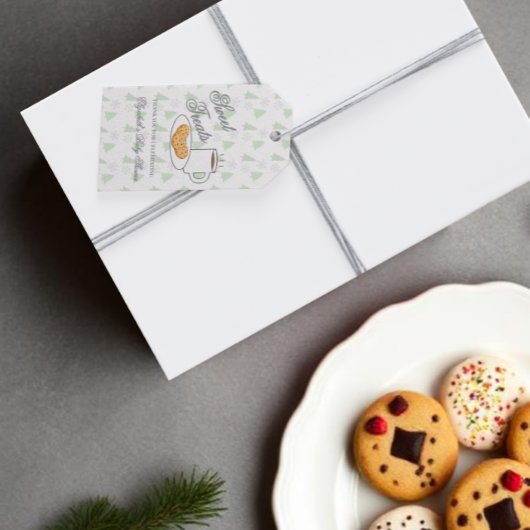 Cookies & Cocoa Baby Shower Geschenkanhänger