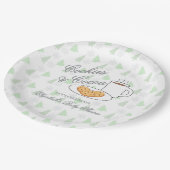 Cookies & Cocoa Baby Shower Pappteller (Schrägansicht)