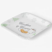 Cookies & Cocoa Baby Shower Pappteller (Gewinkelt)