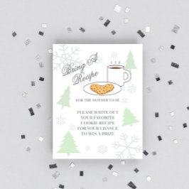 Cookies & Cocoa Baby Shower Recipe Begleitkarte