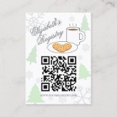 Cookies & Cocoa Baby Shower Registry Begleitkarte (Vorderseite)