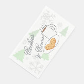 Cookies & Cocoa Baby Shower Serviette (Ecke)