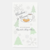 Cookies & Cocoa Baby Shower Serviette (Vorderseite)