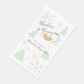 Cookies & Cocoa Baby Shower Serviette (Ecke)