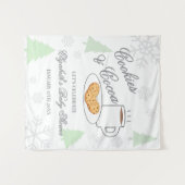 Cookies & Cocoa Baby Shower Wandteppich (Vorderseite (Horizontal))