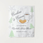 Cookies & Cocoa Baby Shower Wandteppich (Vorderseite)