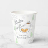 Cookies & Cocoa Babyparty Pappbecher (Vorderseite)