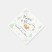 Cookies & Cocoa Babyparty Serviette (Ecke)