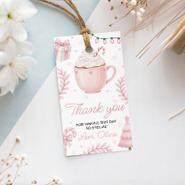 Cookies & Cocoa Birthday Favor Tag Geschenkanhänger