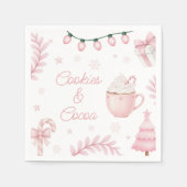 Cookies & Cocoa Birthday Napkin Serviette (Vorderseite)