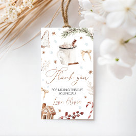 Cookies & Cocoa Favor Tags Geschenkanhänger