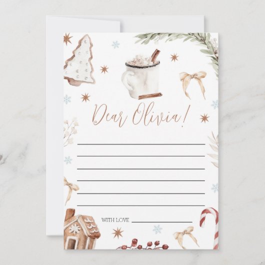 Cookies & Cocoa Time Capsule Card Einladung (Vorderseite)