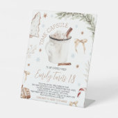 Cookies & Cocoa Time Capsule Sign Sockelschild (Vorderseite)