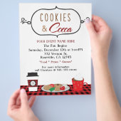 COOKIES & COCOA Weihnachtsfeier Event Flyer (Hand)