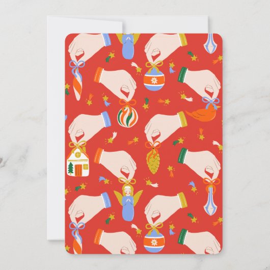 Cookies & Cocoa Weihnachtsgeschenk Kinderdusche Einladung (Rückseite)