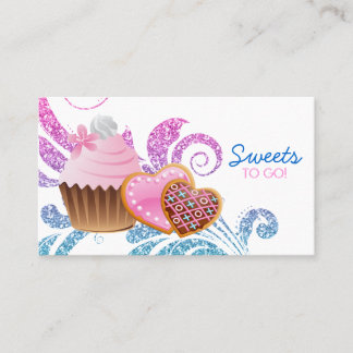 Cookies Cupcake Bäckerei Niedlich Swirl Moderner G Visitenkarte