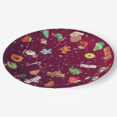 Cookies, Cupcakes und Kakao Pappteller (Schrägansicht)