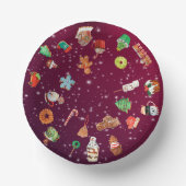 Cookies, Cupcakes und Kakao Pappteller (Vorderseite)