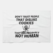 COOKIES DISlike NOT HUMAN Geschirrtuch (Horizontal)