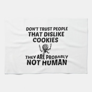 COOKIES DISlike NOT HUMAN Geschirrtuch