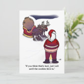 Cookies for Santa Flat Card Karte (Stehend Vorderseite)