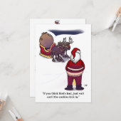 Cookies for Santa Flat Card Karte (Vorderseite/Rückseite Beispiel)