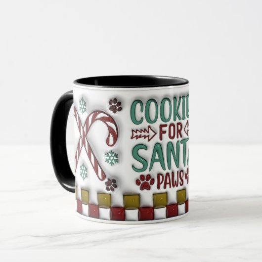 Cookies for Santa Paws Mug Tasse (Vorderseite Links)