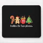 Cookies For Two Please,christmas Pregnancy Announc Mousepad (Vorne)