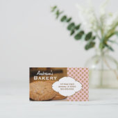 Cookies Foto Bakery Business Card Visitenkarte (Stehend Vorderseite)